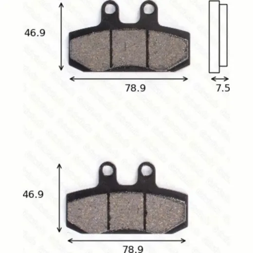 disk brake pads MCB 673 ABE approved