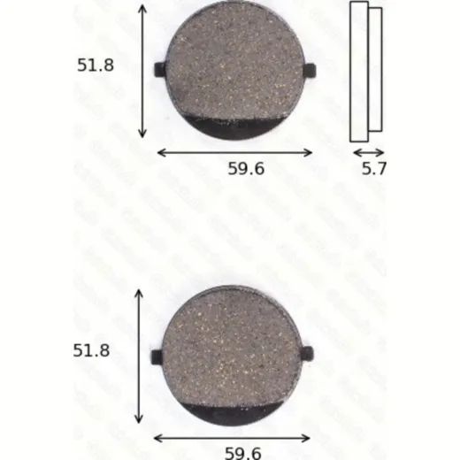 disk brake pads MCB 676 ABE approved