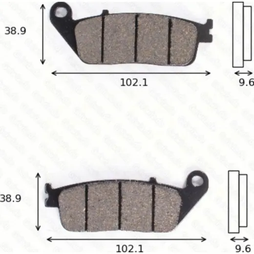 disk brake pads MCB 677 ABE approved
