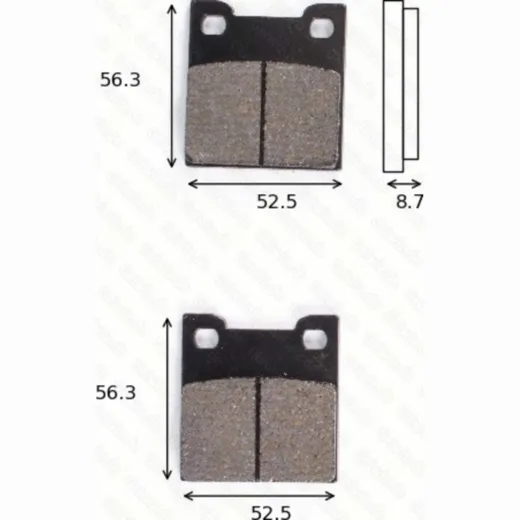 disk brake pads MCB 678 SH ABE approved