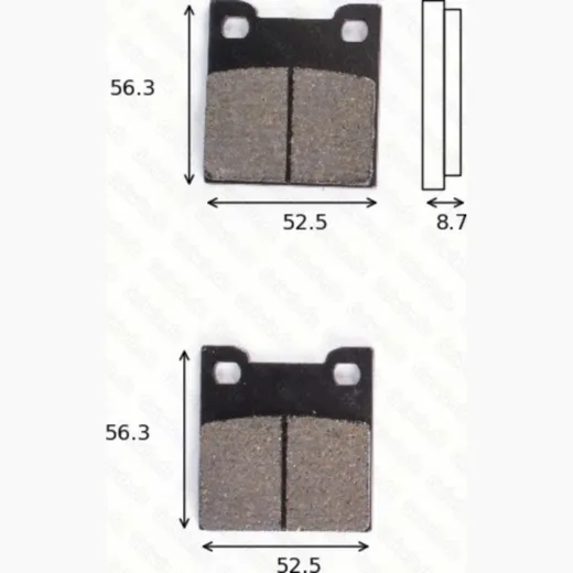 Disc brake pads MCB 678 homologated