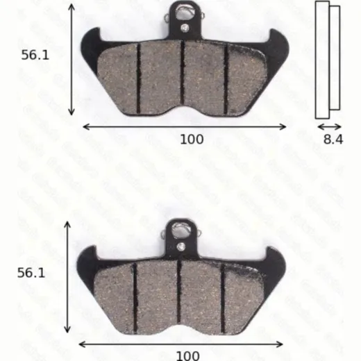 disk brake pads MCB 680 ABE approved