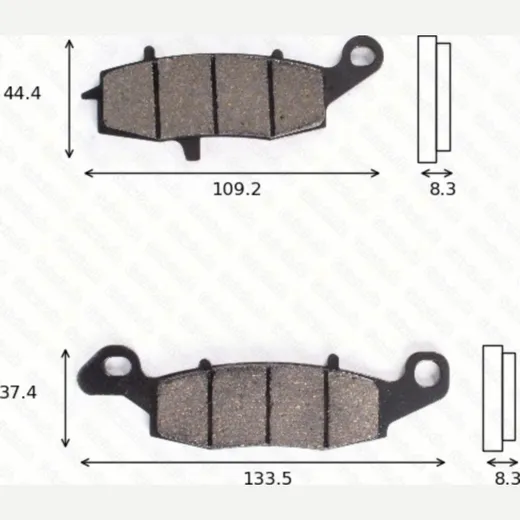 Bremsklötze Scheibenbremsbeläge MCB 681 SH mit ABE