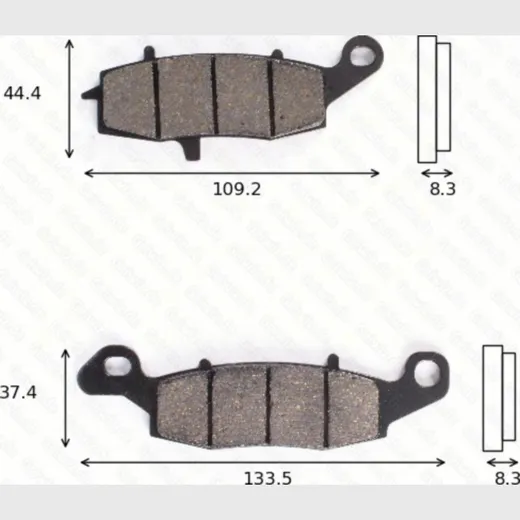 Bremsklötze Scheibenbremsbeläge MCB 681 mit ABE