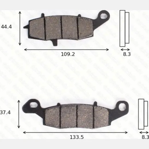 disk brake pads MCB 681 SV ABE approved