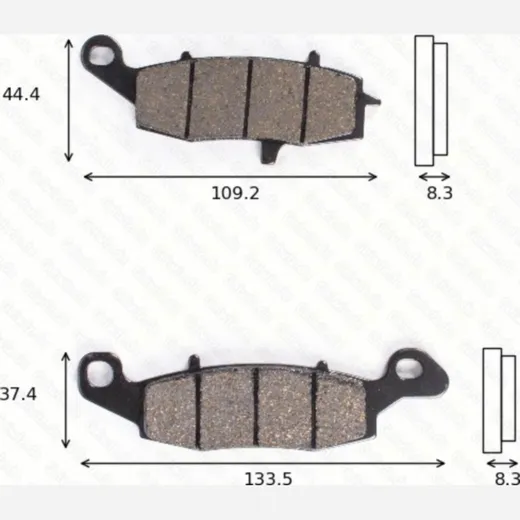 disk brake pads MCB 682 ABE approved