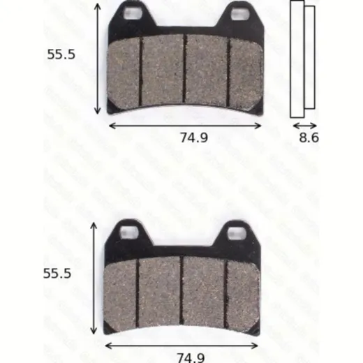 Bremsklötze Scheibenbremsbeläge MCB 683 SV mit ABE
