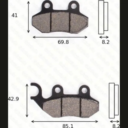 Disc brake pads MCB 684 EC homologated