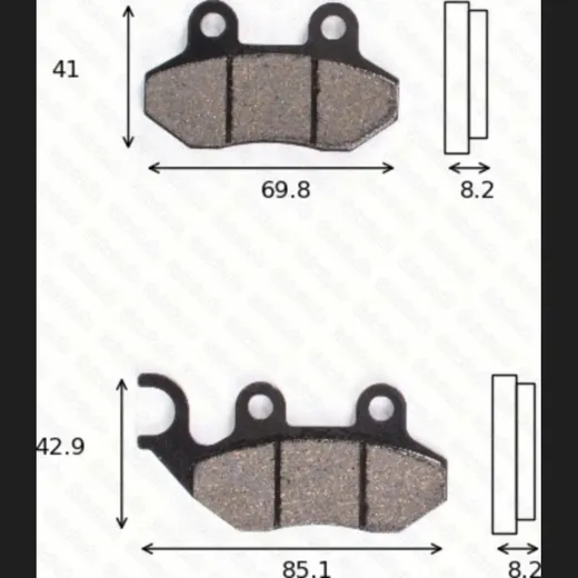 disk brake pads MCB 684 ABE approved