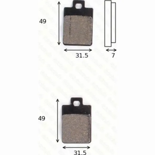 Disc brake pads MCB 688 EC homologated