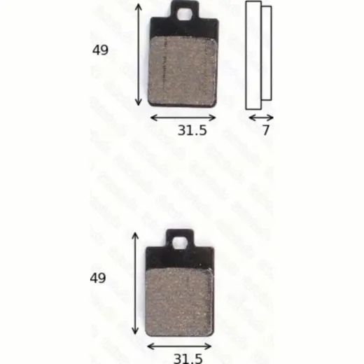 Bremsklötze Scheibenbremsbeläge MCB 688 mit ABE