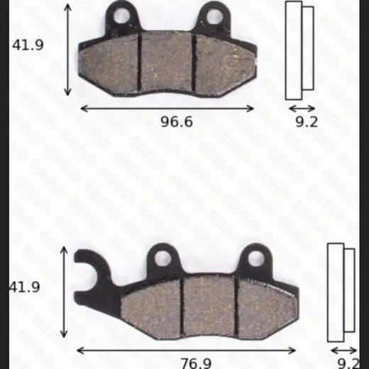 disk brake pads MCB 689 ABE approved