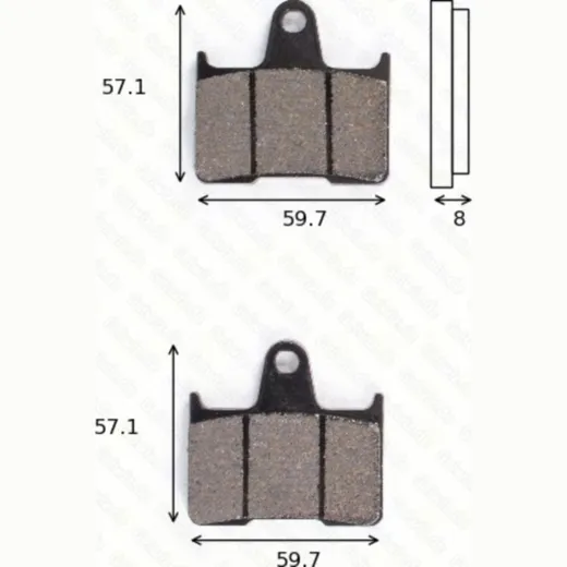 Disc brake pads MCB 691 homologated