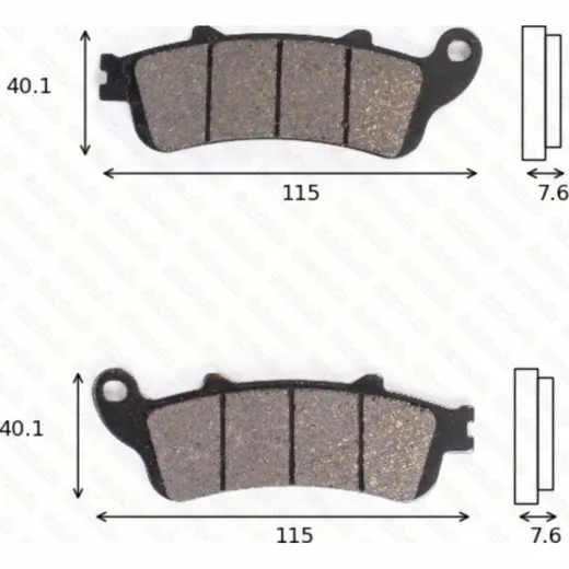 disk brake pads MCB 692 ABE approved