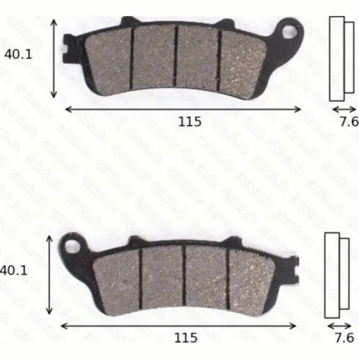 disk brake pads MCB 692 SV ABE approved