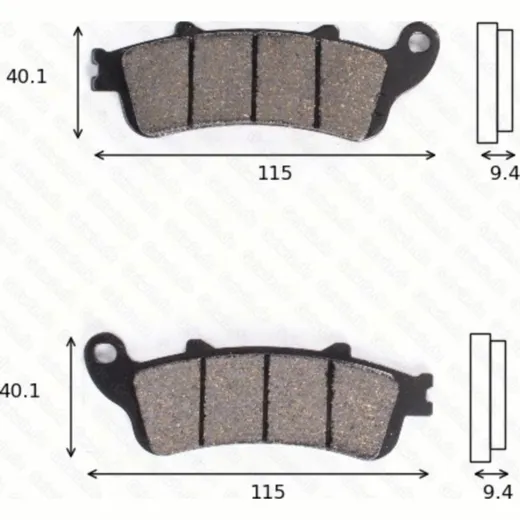 disk brake pads MCB 693 SH ABE approved