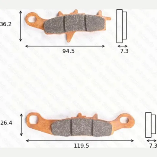 disk brake pads MCB 697 RSI not homologated
