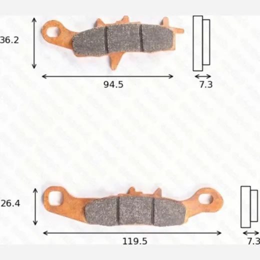 disk brake pads MCB 697 SI ABE approved