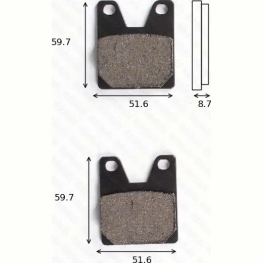 Disc brake pads MCB 702 homologated