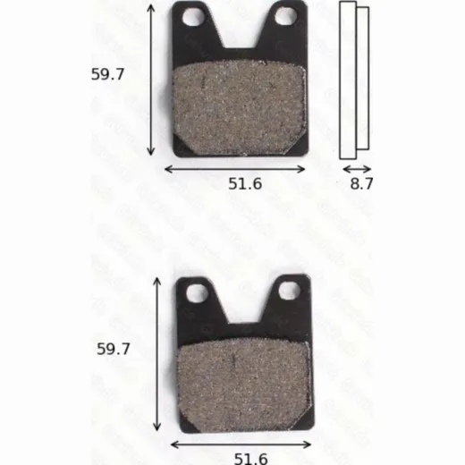 disk brake pads MCB 702 SH ABE approved