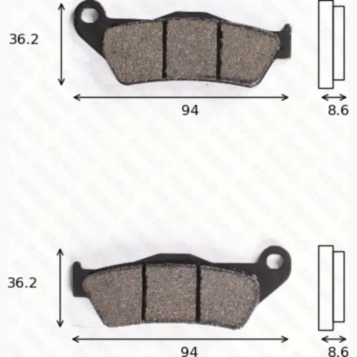 Bremsklötze Scheibenbremsbeläge MCB 707 mit ABE