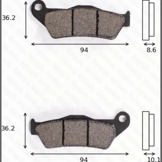 disk brake pads MCB 707 SH ABE approved