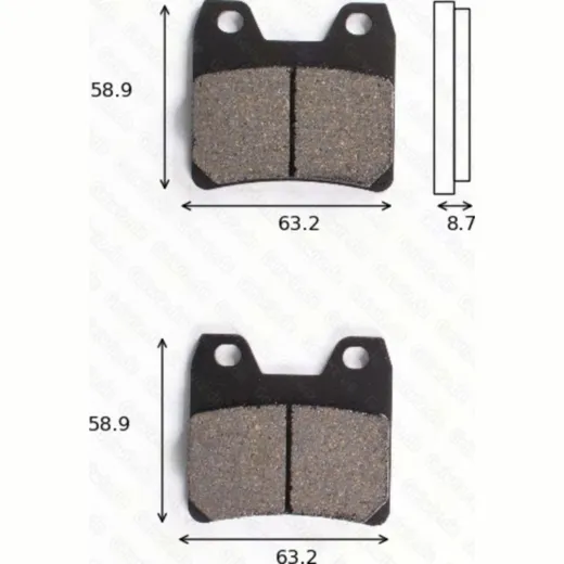 Disc brake pads MCB 725 homologated