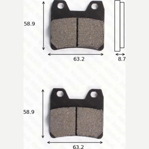 disk brake pads MCB 725 SH ABE approved