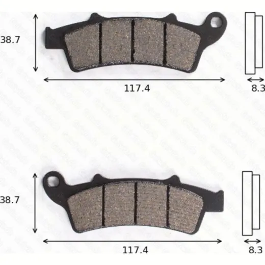 disk brake pads MCB 726 ABE approved