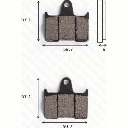 Bremsklötze Scheibenbremsbeläge MCB 729 mit ABE