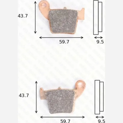 disk brake pads MCB 730 SI ABE approved