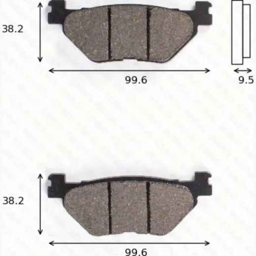 Disc brake pads MCB 731 homologated