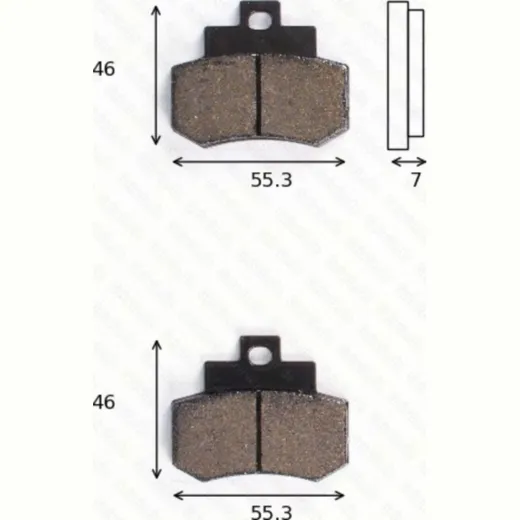 Disc brake pads MCB 733 LF homologated