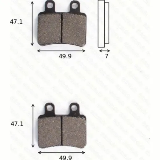 disk brake pads MCB 735 ABE approved