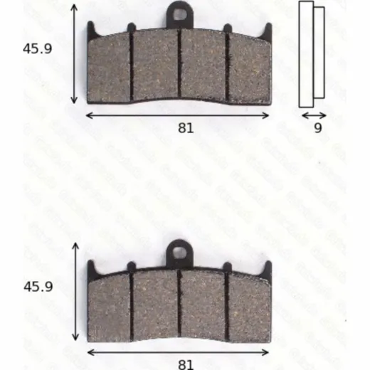 disk brake pads MCB 736 SV ABE approved