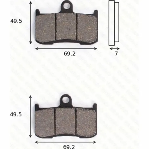 disk brake pads MCB 737 ABE approved