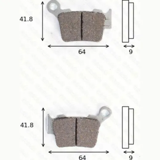 disk brake pads MCB 743 RSI not homologated