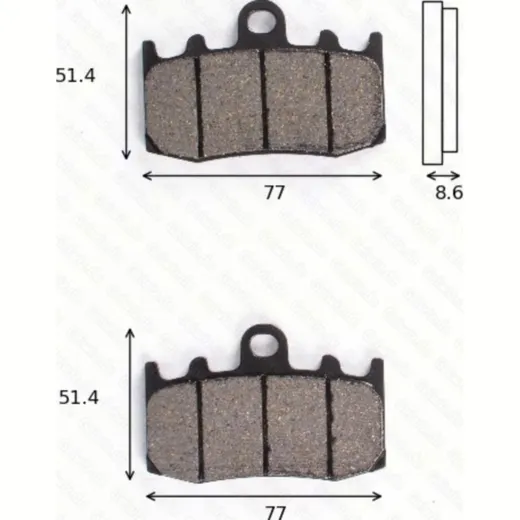 disk brake pads MCB 748 ABE approved