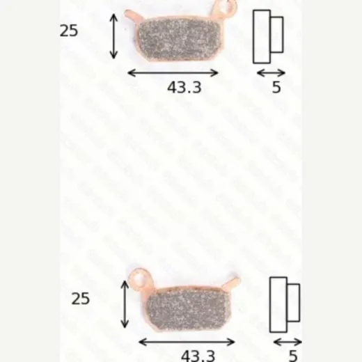disk brake pads MCB 750RSI ABE approved