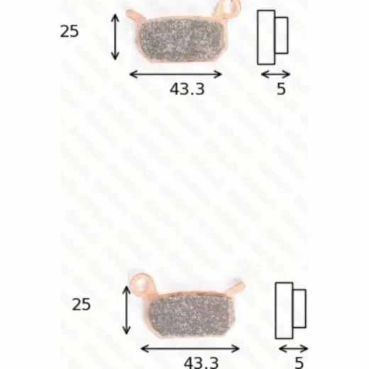 disk brake pads MCB 750SI ABE approved