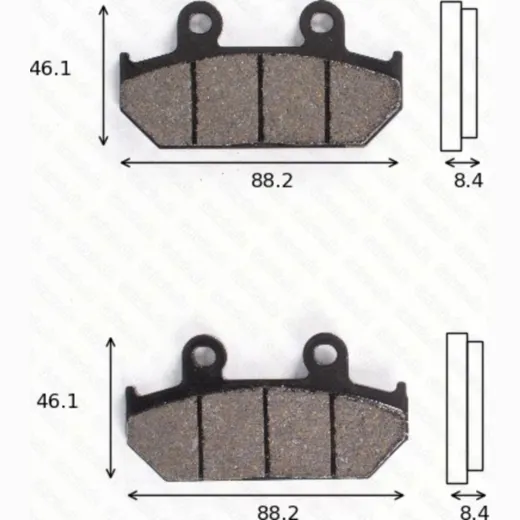 Bremsklötze Scheibenbremsbeläge MCB 751SH mit ABE