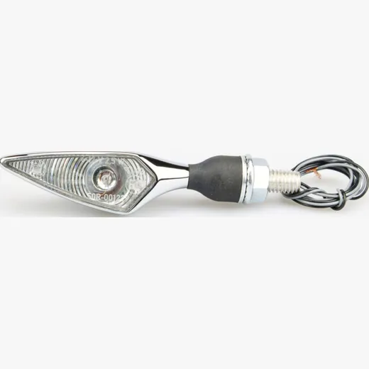 Blinkleuchte, Blinklicht Micro Rhombus LED, chrom FR/RL