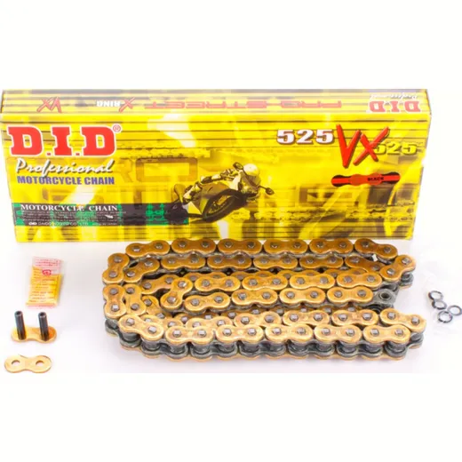 chain X-ring super reinforcedVX, 525, 100, G&B with rivet lock / usable up to 125kW (170HP) / up to 1000cc