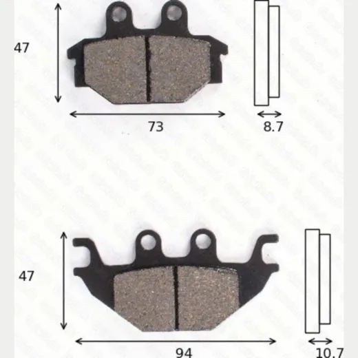 disc brake pad MCB 760 SI homologated