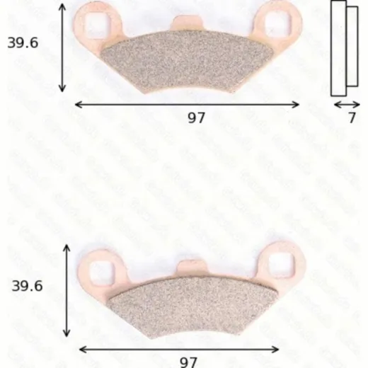 disc brake pad MCB 761 SI homologated