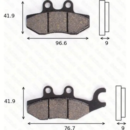 Bremsklötze Scheibenbremsbeläge MCB 771 mit ABE