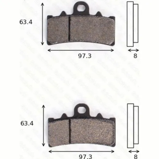 Bremsklötze Scheibenbremsbeläge MCB 777 SV mit ABE