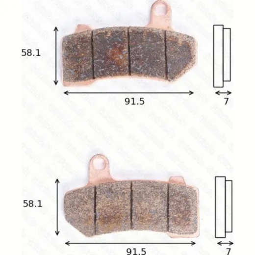 Bremsklötze Scheibenbremsbeläge MCB 781 SV mit ABE