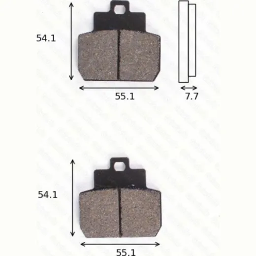 Disc brake pads MCB 782 homologated