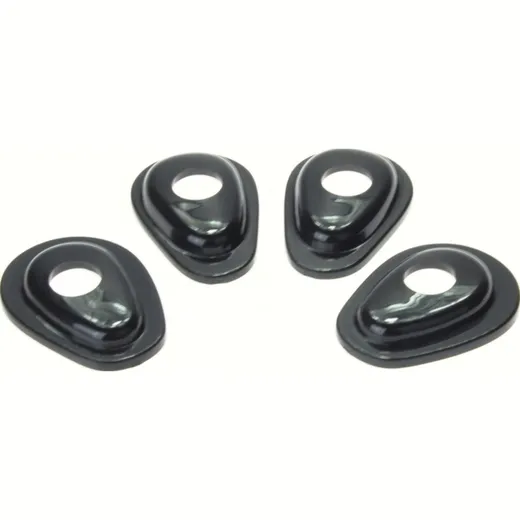SHIN YO mounting plates INDY SPACER for mini-winker for Yamaha R1 (02-) / R6 (03-), black, Set